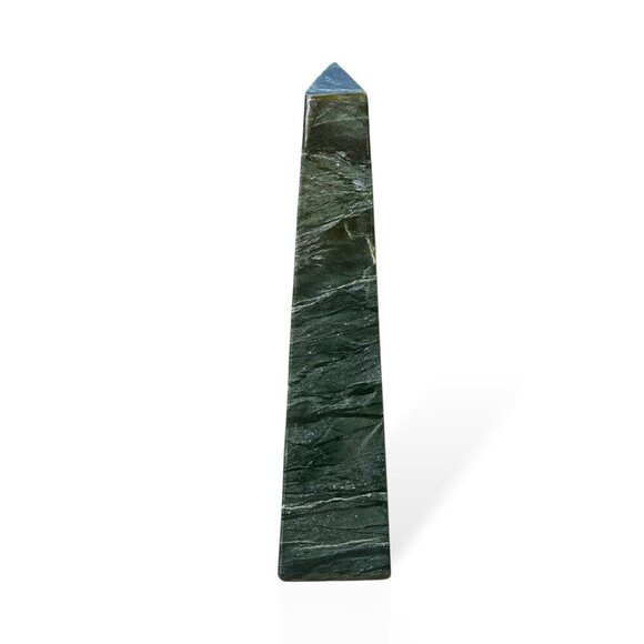 Nephrite Jade Green Crystal Point XL Tower Obelisk Polished Gemstone Point (G) - Picture 13 of 15